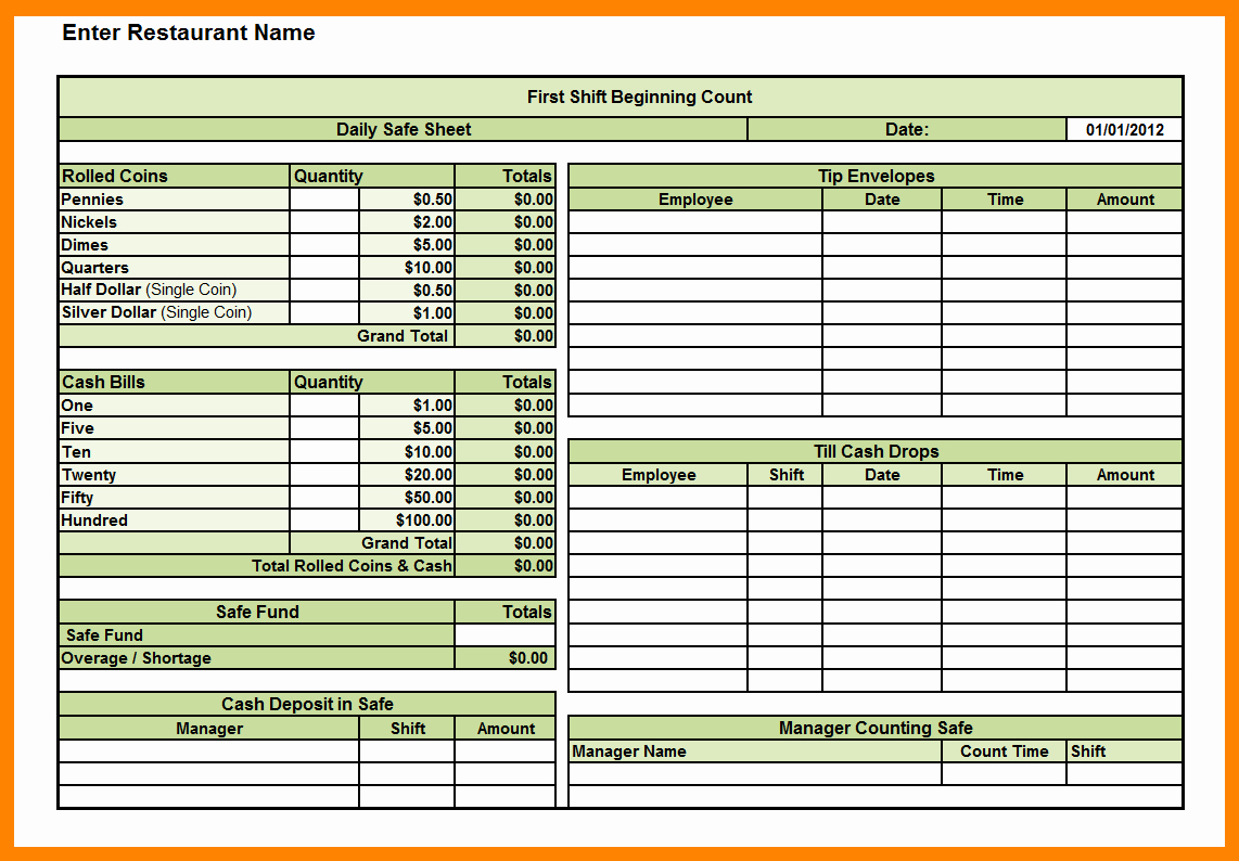 Daily Cash Sheet Template Excel Luxury Daily Cash Sheet Template Excel
