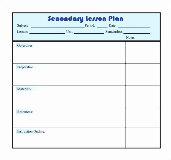 Daily Lesson Plan Template Best Of 10 Sample Lesson Plans