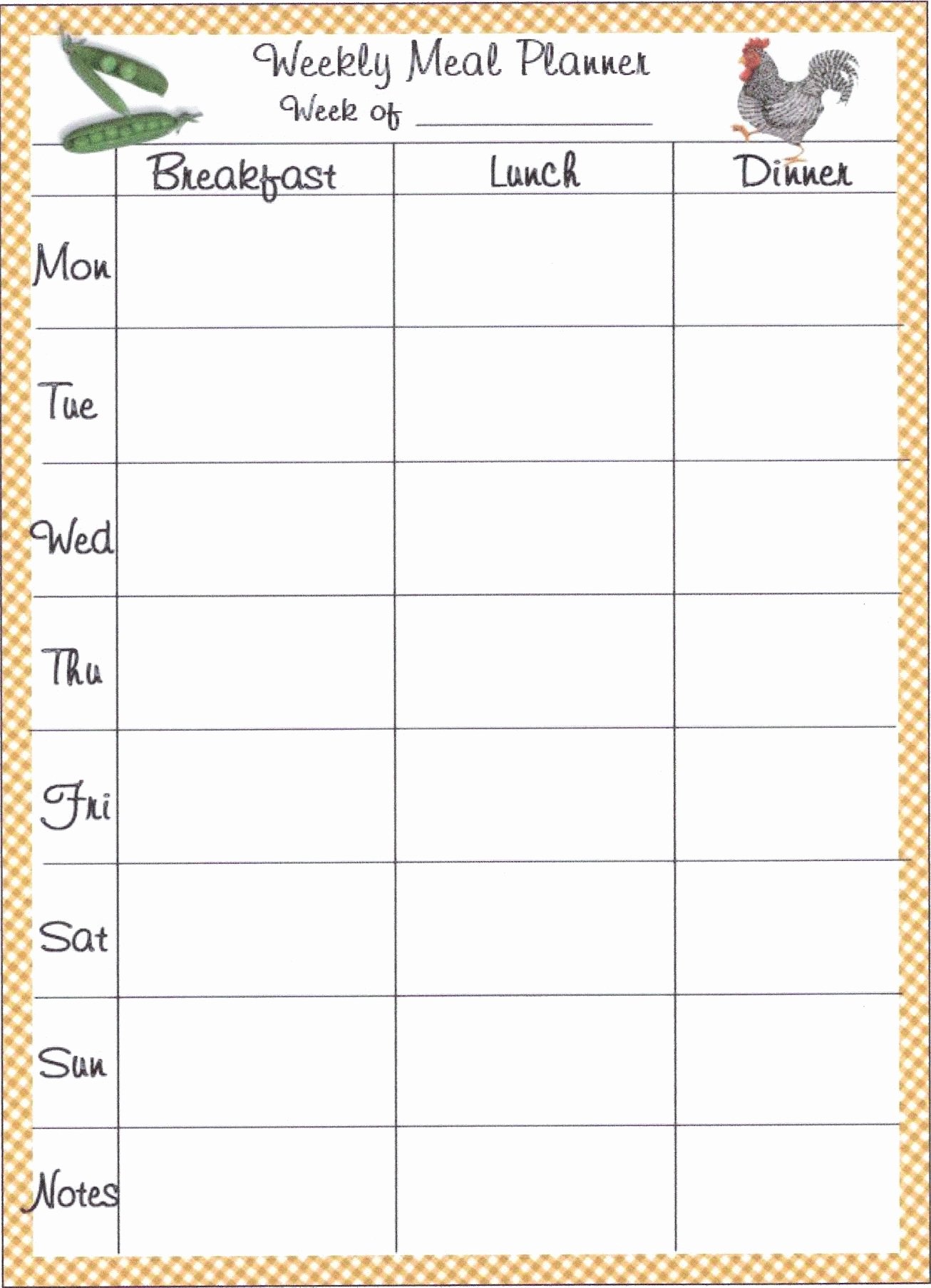 Daily Meal Plan Template Unique Meal Planner Template Planning Meals is One Of the