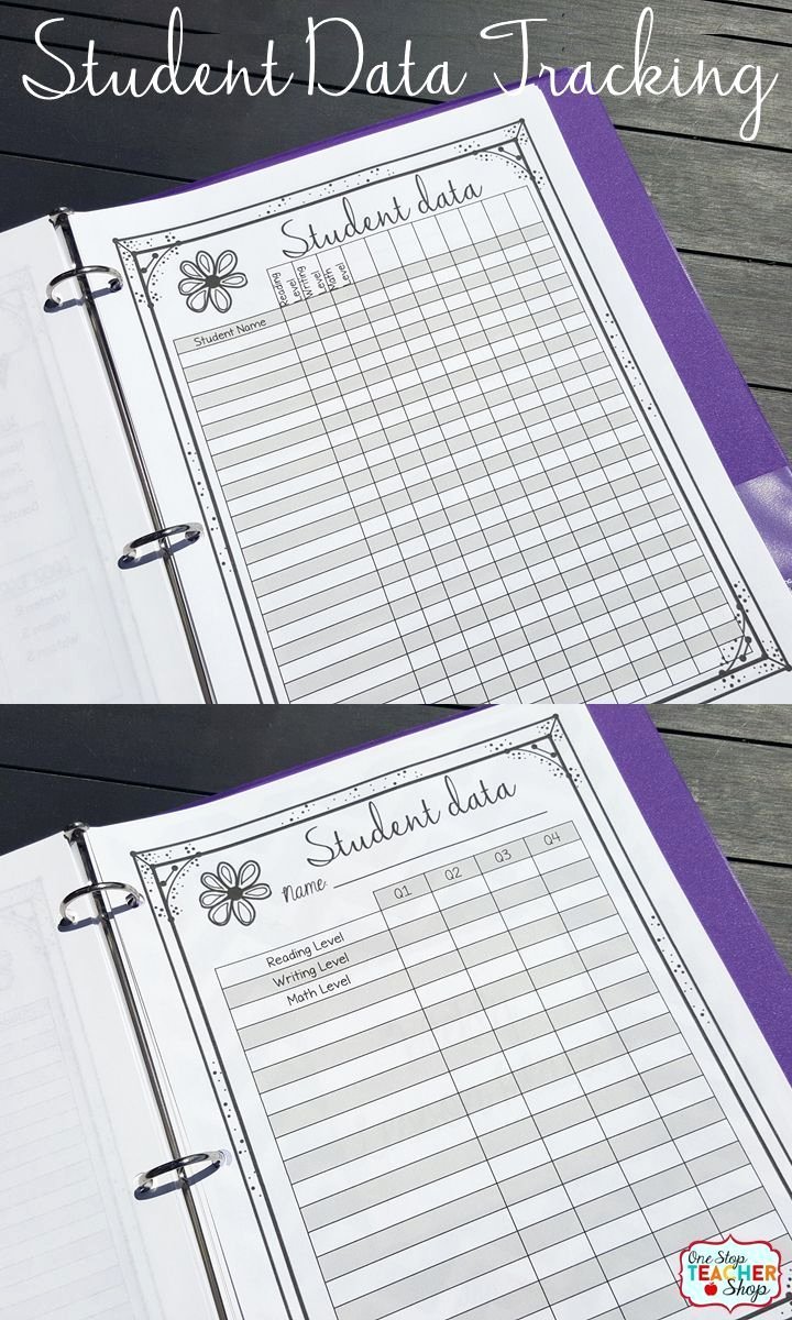 Data Collection Plan Template Fresh Put to Her the Perfect Teacher Binder for Better
