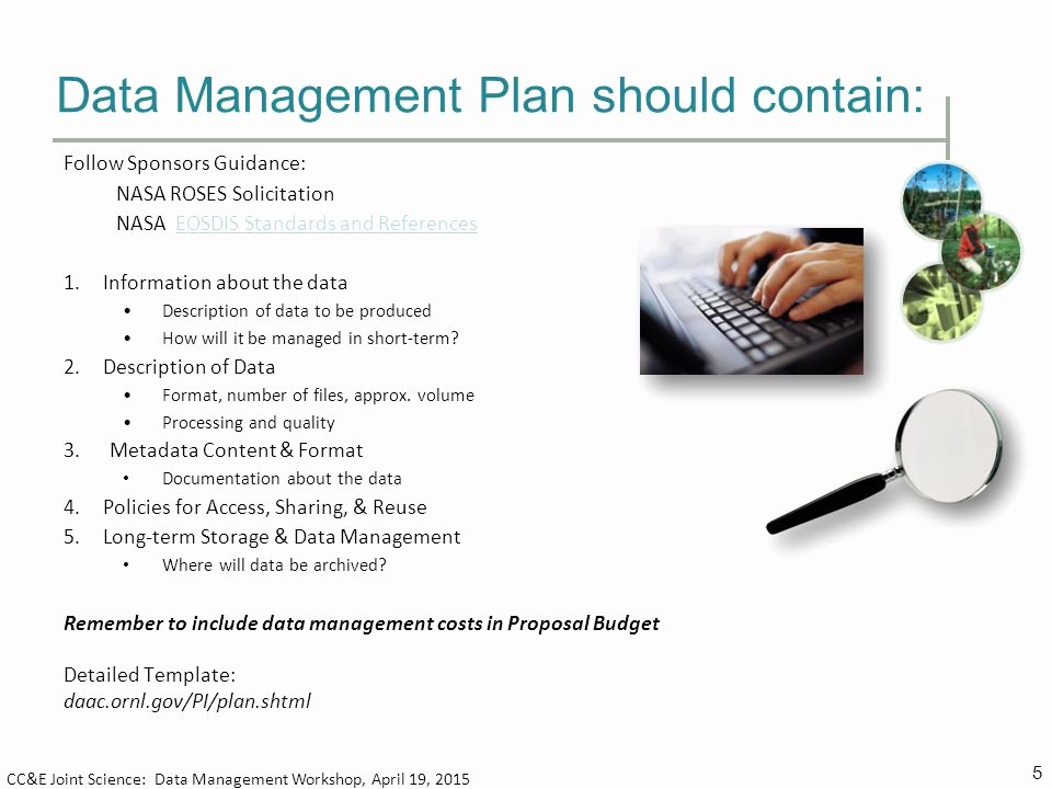 Data Management Plan Template Lovely Elements Of A Data Management Plan Ppt Video Online