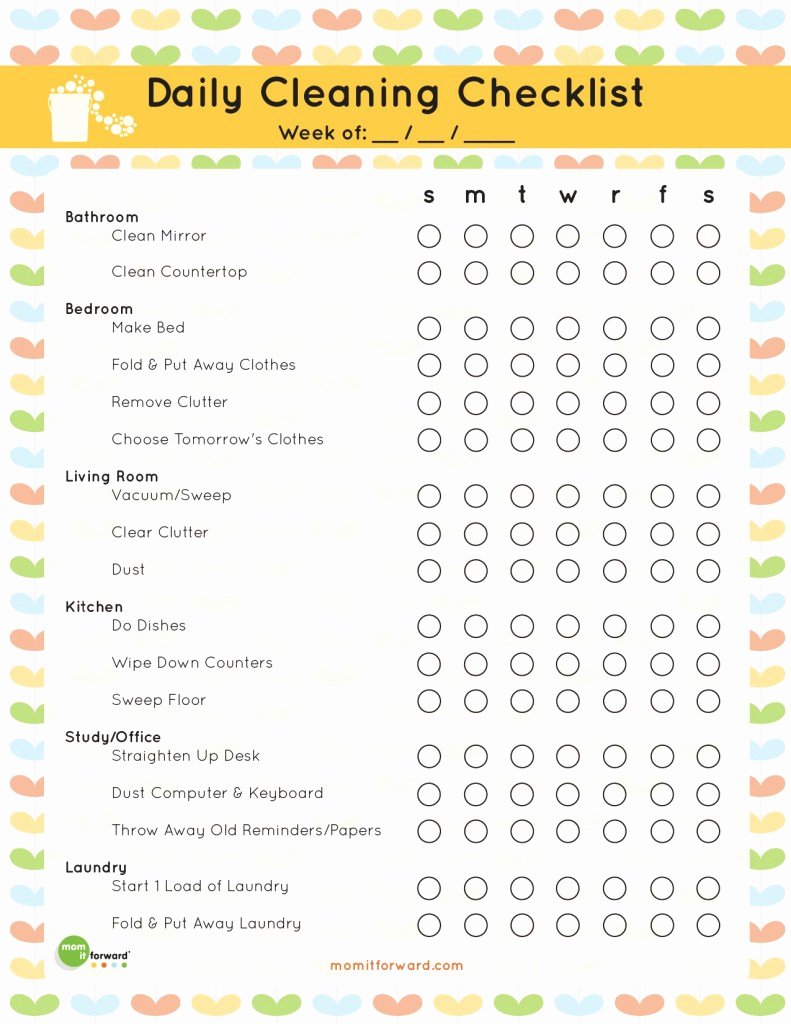35 Daycare Cleaning Checklist Templates Hamiltonplastering