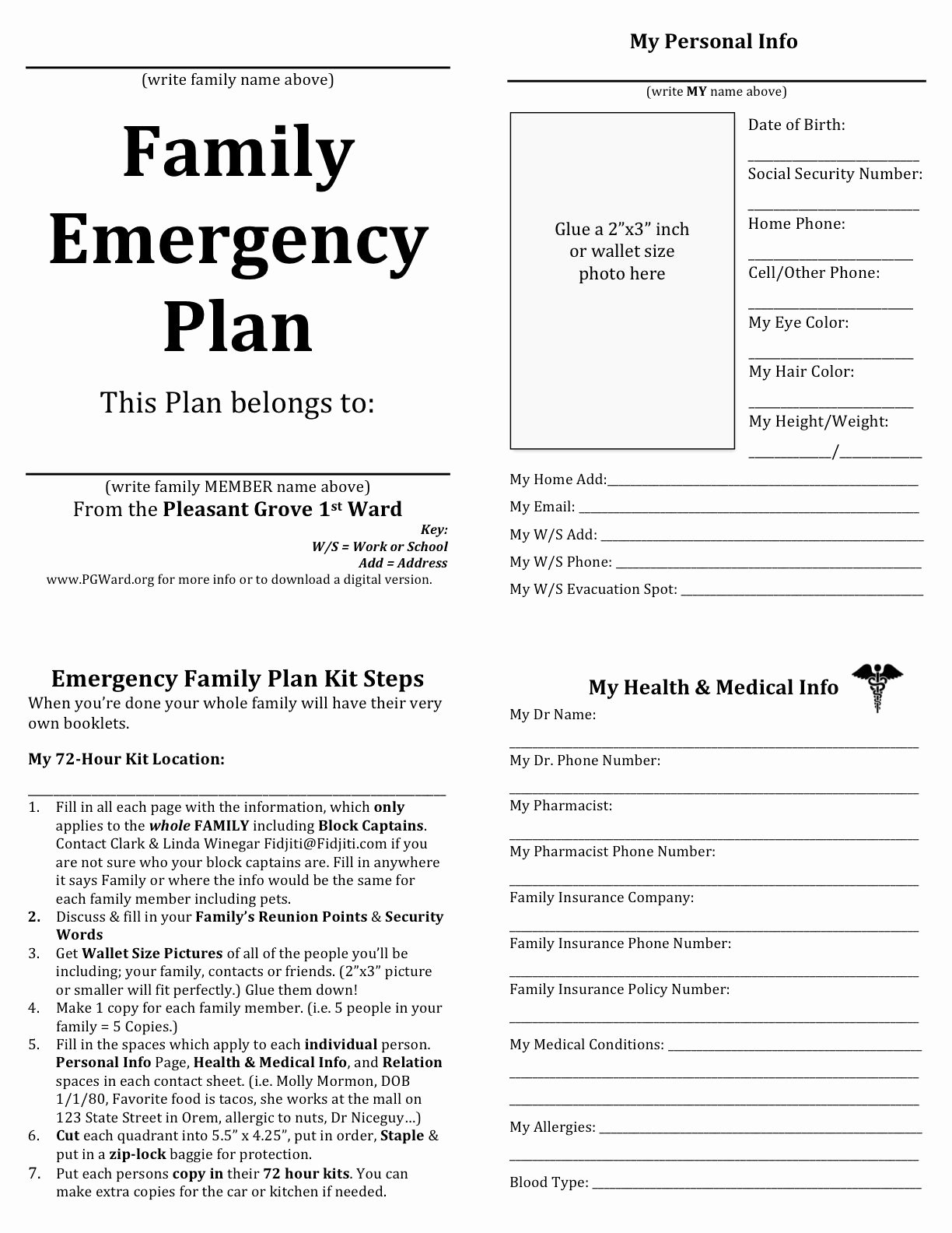 30 Daycare Emergency Preparedness Plan Template Hamiltonplastering