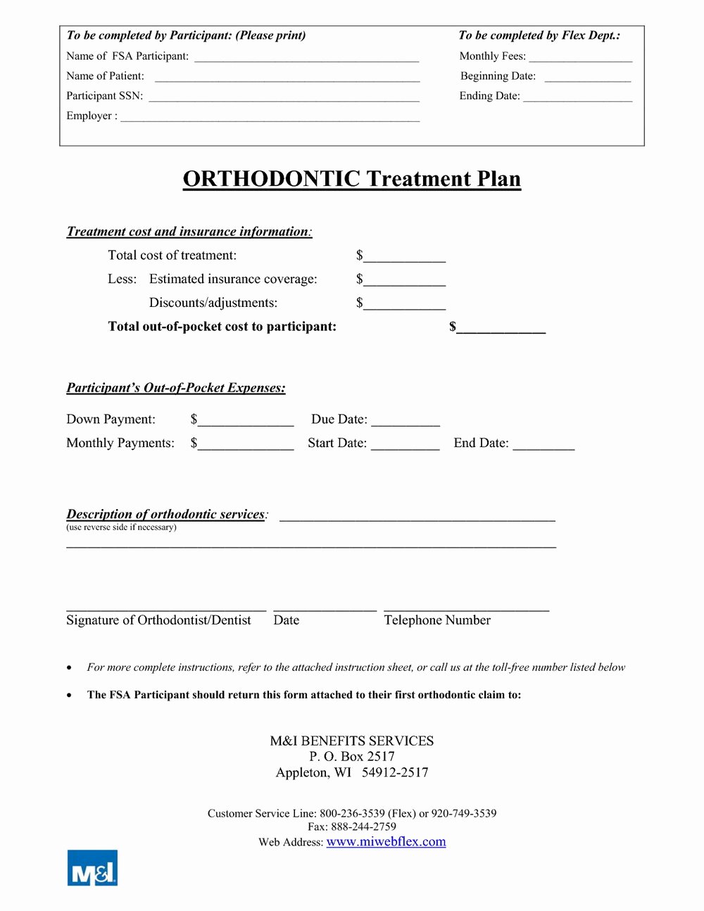 Dental Payment Plan Agreement Template Beautiful orthodontic Treatment forms forms