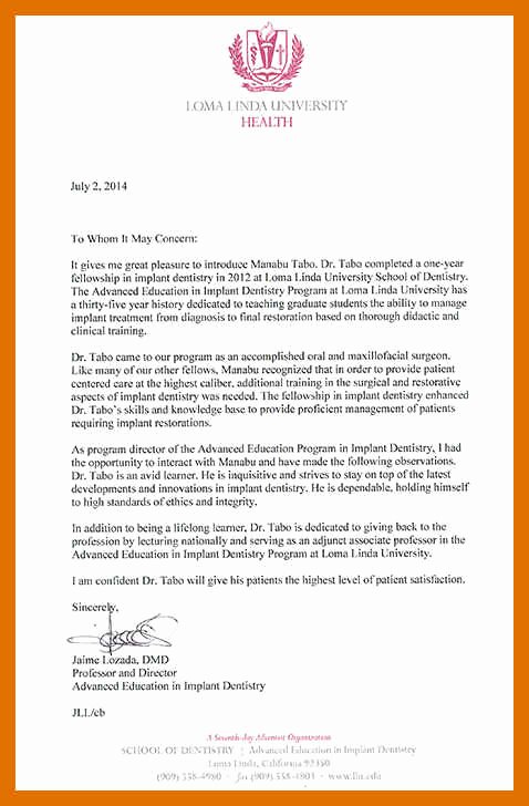 Dental School Letter Of Recommendation Awesome 1 2 Letter Of Re Mendation Dental School