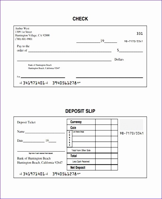 Deposit Slips Template Word Inspirational 8 Deposit Slip Template Excel Exceltemplates