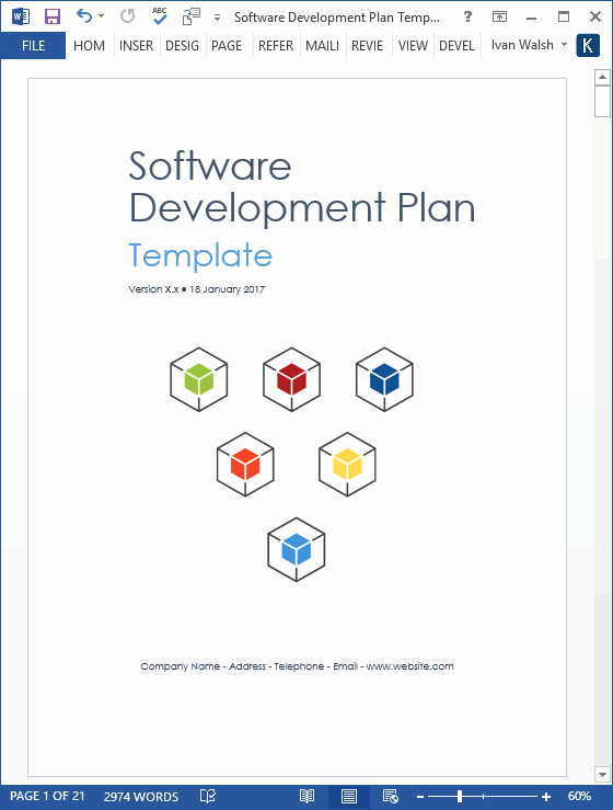 Development Plan Template Word Luxury software Development Plan Template Ms Word