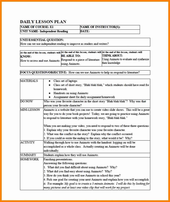 Differentiated Lesson Plan Template Luxury 6 Differentiated Lesson Plan Template