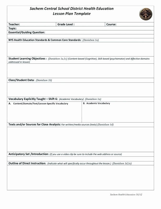 Direct Instruction Lesson Plan Template Fresh Web and 0 Free Templates for Pages Anticipatory Template 7