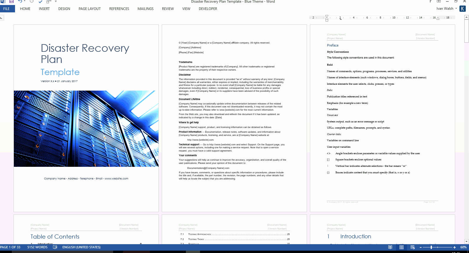 Disaster Recovery Plan Template New Disaster Recovery Plan Template Ms Word Excel