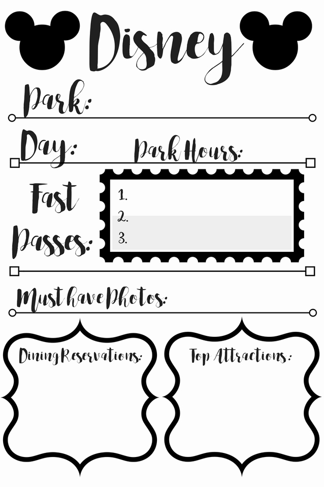 Disney Surprise Letter Template Fresh Free Printable for Disney Planning Simply Happy Mama