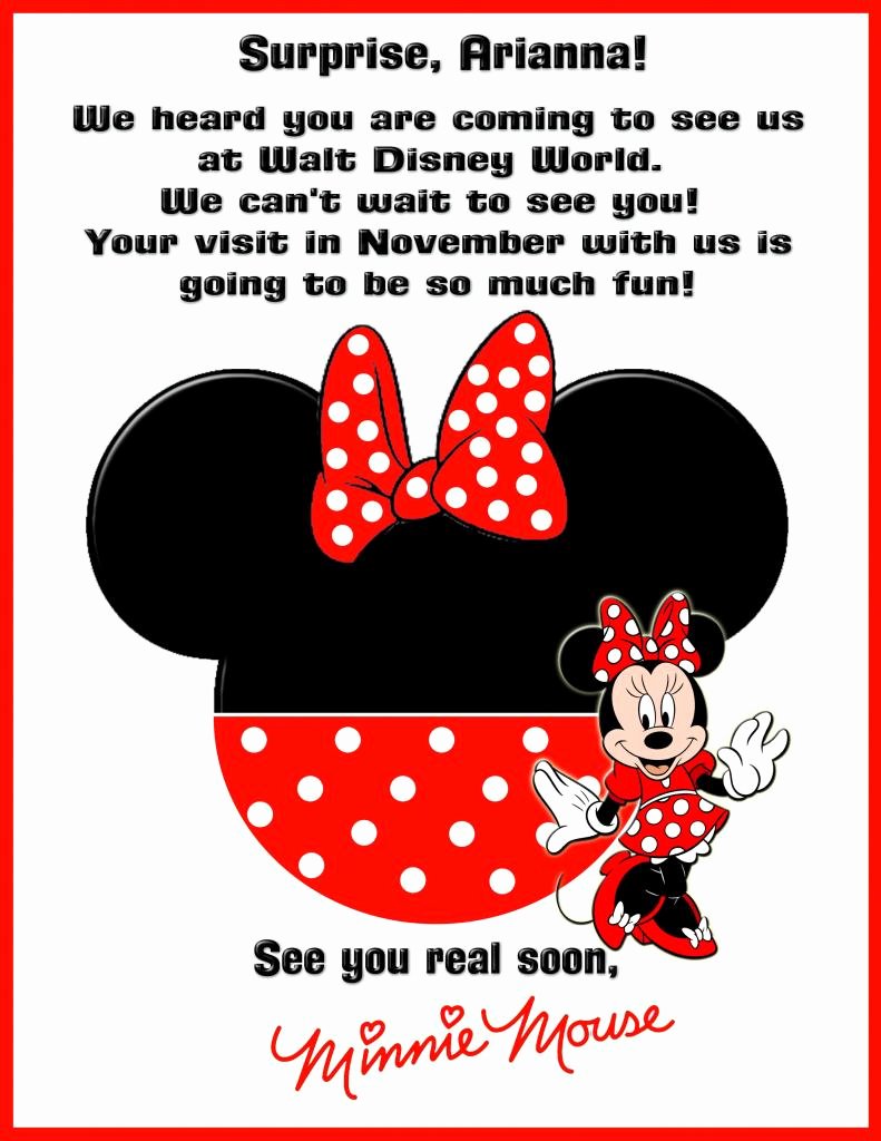 Disney Surprise Letter Template New Minnieinvite1i by Rustmanfan