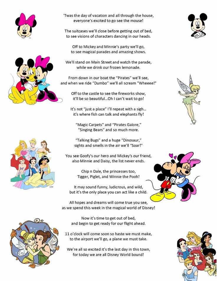 Disney Surprise Letter Template New Surprise Going to Disney World Letter Google Search
