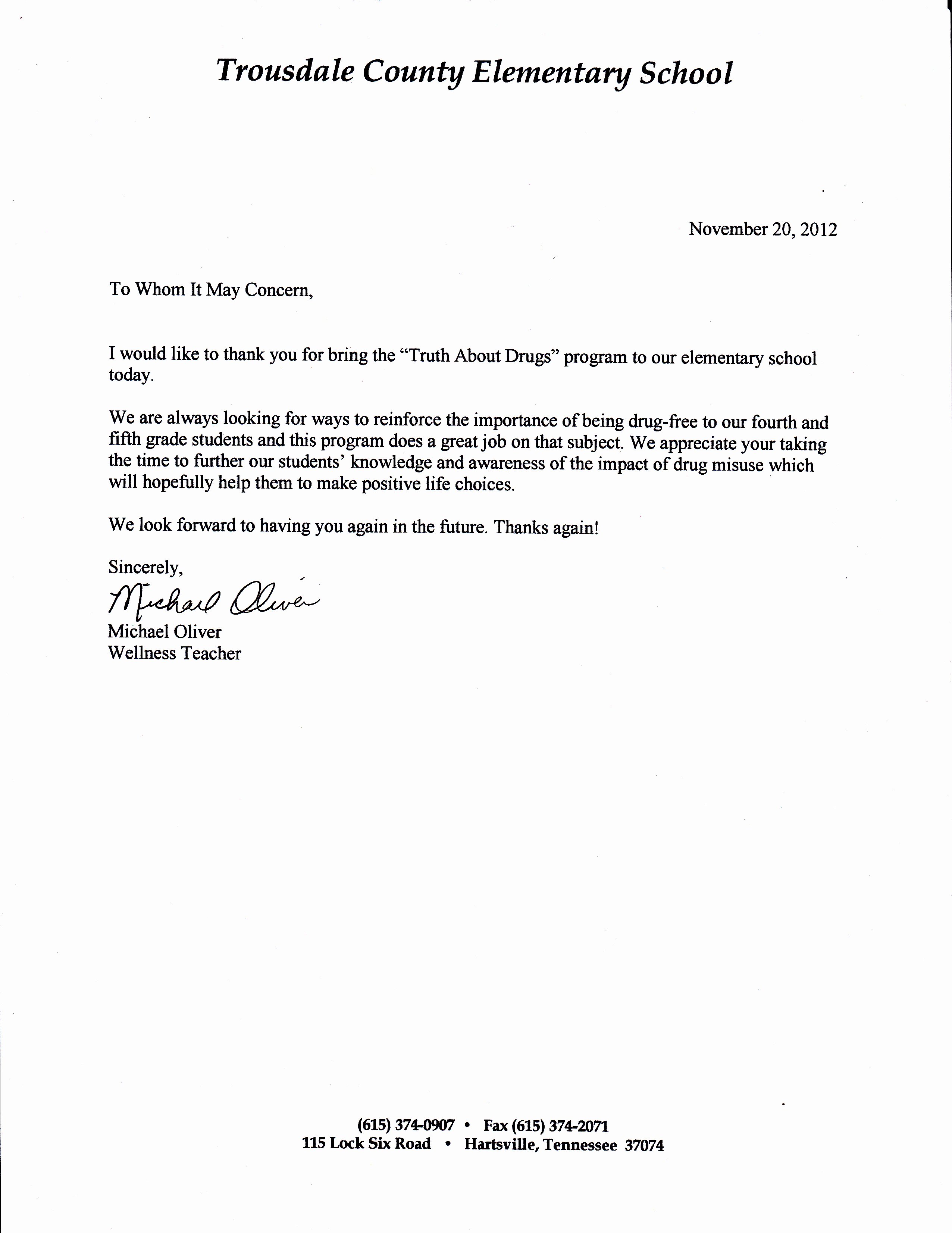Do Letter Of Recommendation Inspirational Re Mendations Archives Drug Free Tennessee