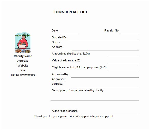 Donation Receipt Template for 501c3 Luxury Charitable Donation Receipt Template Free Download Aashe