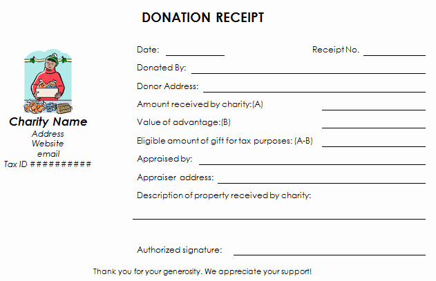 Donation Receipt Template Word Inspirational Non Profit Donation Receipt Template