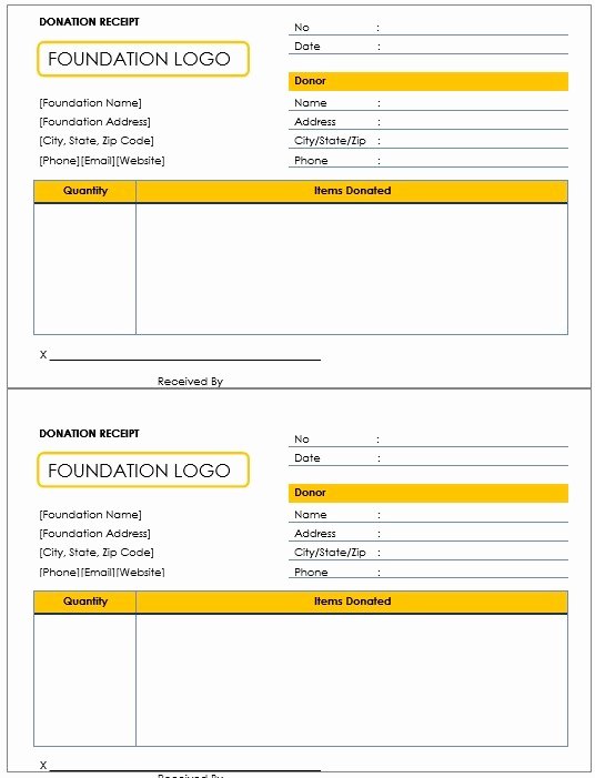 Donation Receipt Template Word Lovely 12 Free Sample Donation Contribution Receipt Templates