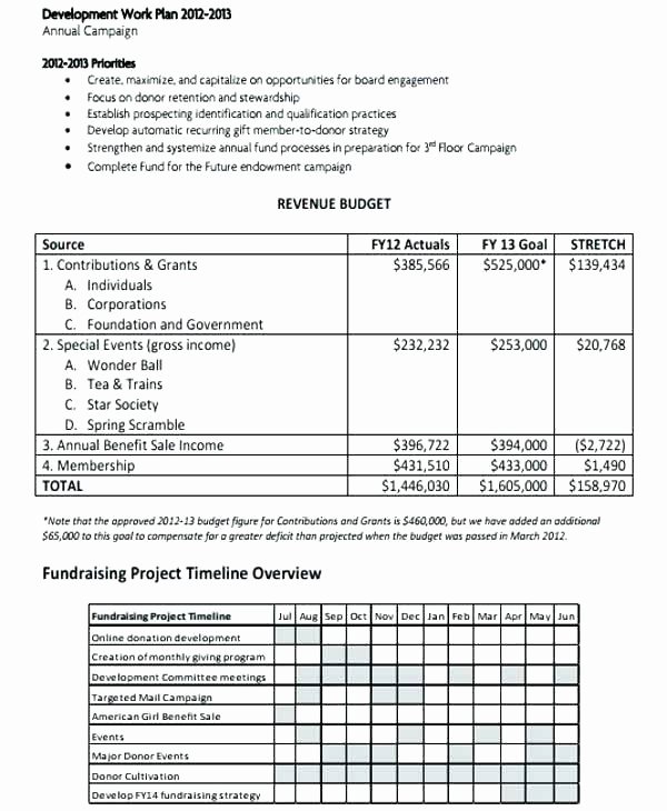 Donor Stewardship Plan Template Luxury Donor Cultivation Plan Template