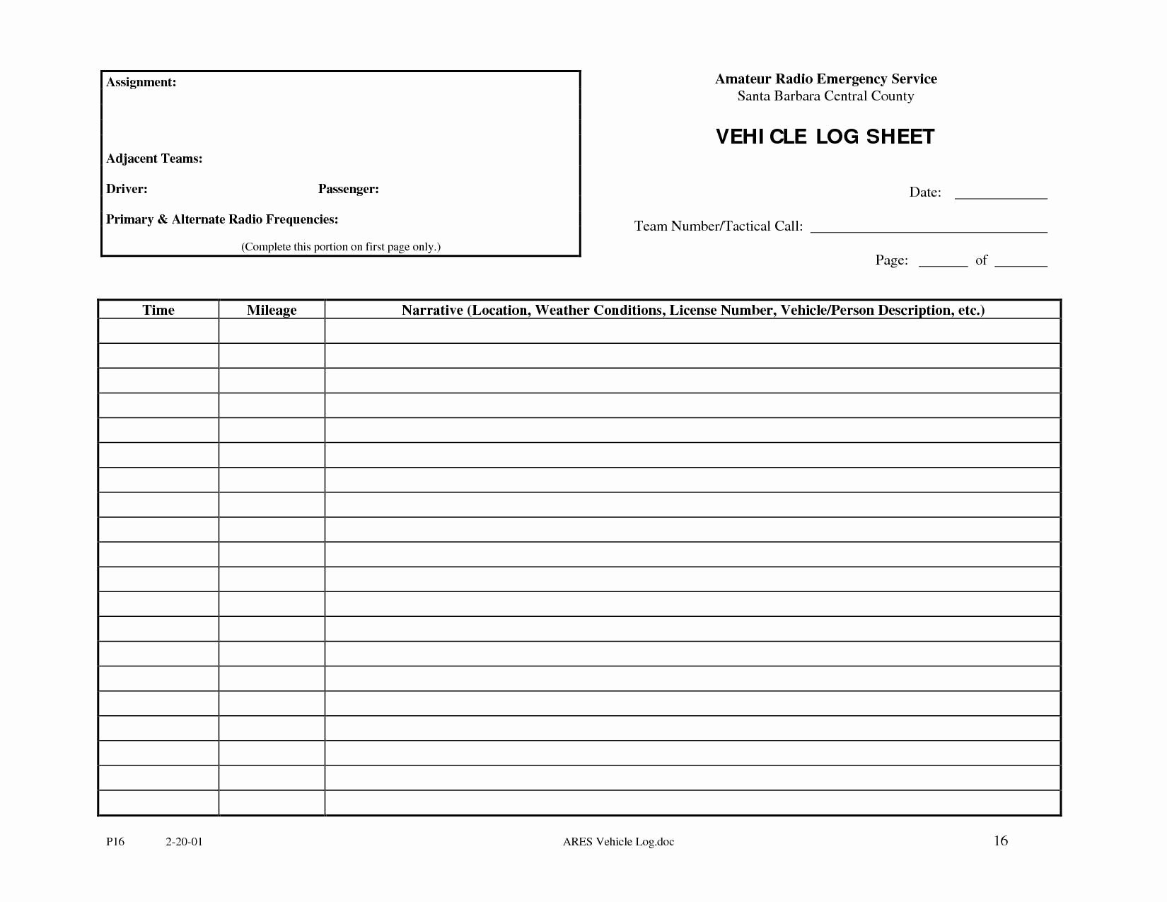 Drivers Log Book Template New Vehicle Expense Logate with Truck Drivers Book