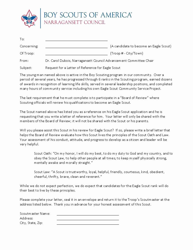 Eagle Letter Of Ambition Best Of Eagle Scout Advancement Information