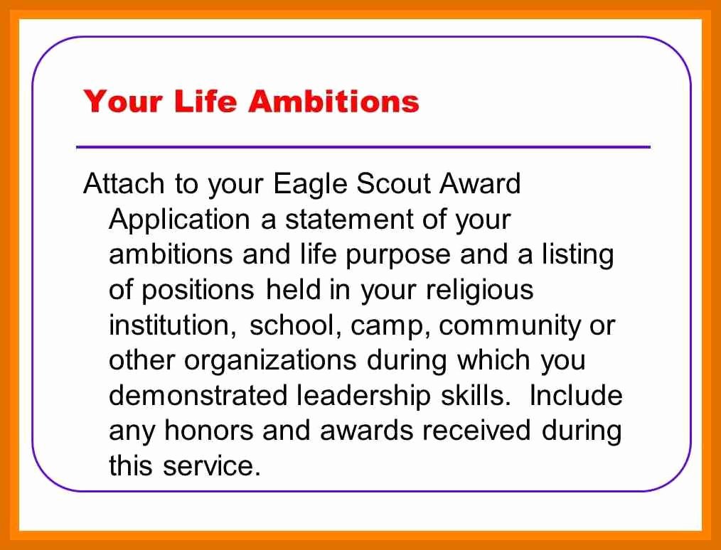Eagle Letter Of Ambition Elegant 6 7 Eagle Scout Letter Of Ambition Example