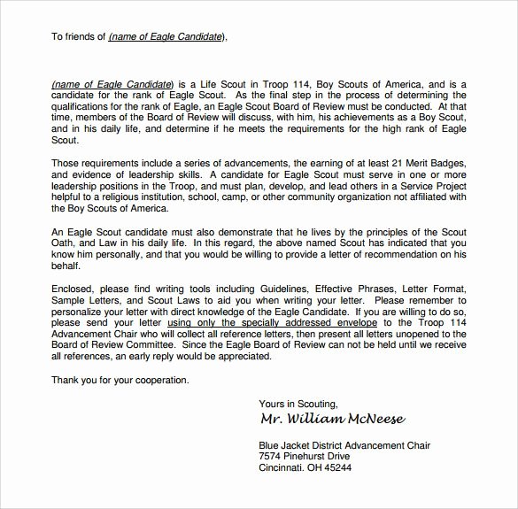 Eagle Scout Letter Of Ambition Example Elegant 11 Best Eagle Scout Letters Of Re Mendation Images On