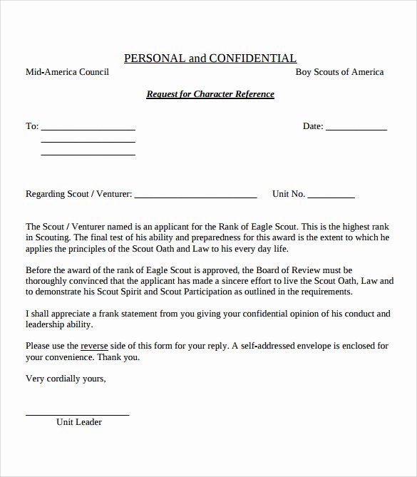 Eagle Scout Recommendation Letter Template New Eagle Scout Letter Of Re Mendation 9 Download