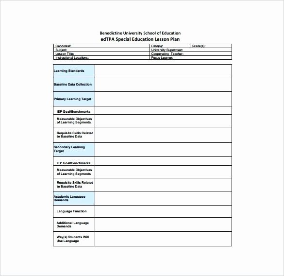 Edtpa Lesson Plan Template 2018 Best Of Edtpa Early Childhood Lesson Plan Template Intricutlaser