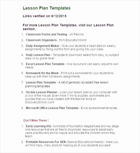 Edtpa Lesson Plan Template 2018 Fresh Special Education Lesson Plan Template Edtpa Best the