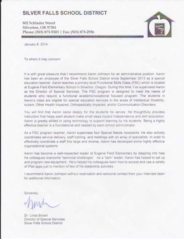 Education Letter Of Recommendation Elegant Letter Of Re Mendation Linda Brown