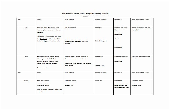 Educational Action Plan Template Unique 9 Work Action Plan Examples Doc