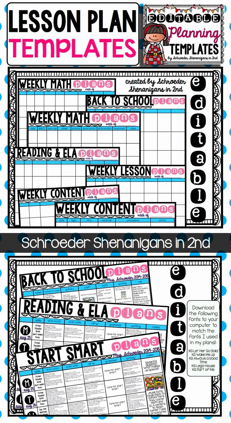 Ela Lesson Plan Template Luxury Pin by Schroeder Shenanigans In 2nd On My Tpt Creations