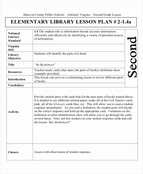 Elementary Lesson Plan Template Fresh 40 Lesson Plan Templates