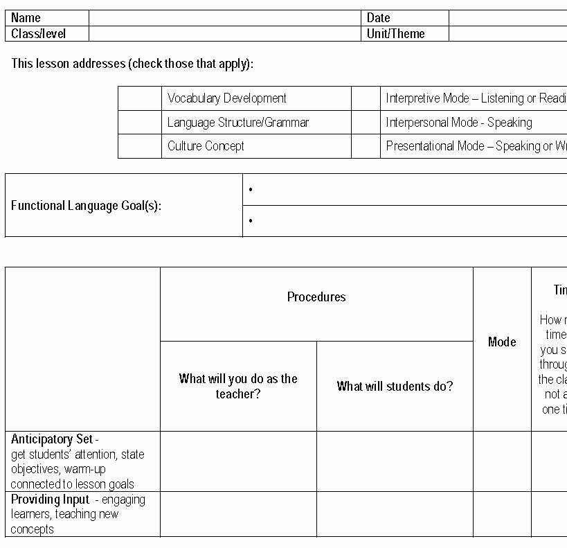 Elementary Music Lesson Plan Template New Music Lesson Plan
