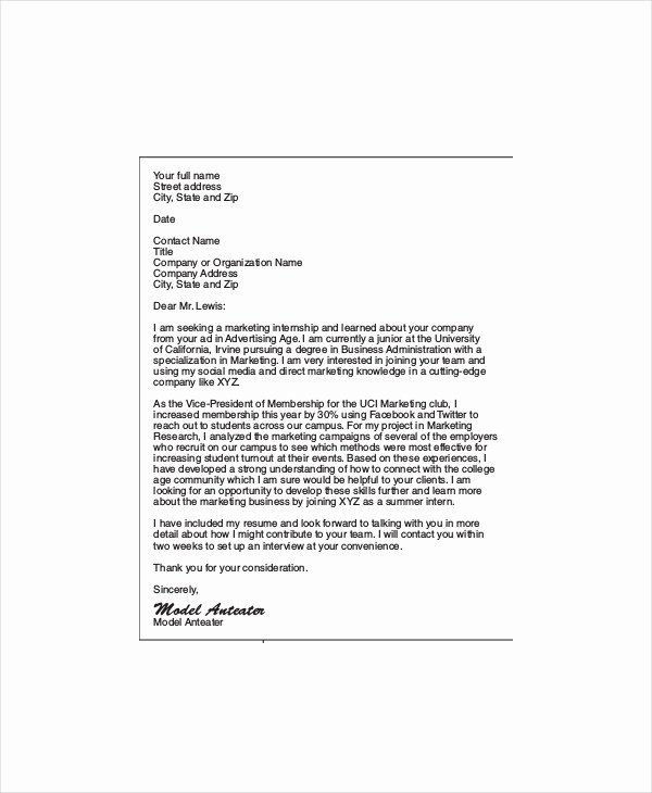 Emailed Cover Letter format Awesome 19 Email Cover Letter Templates and Examples