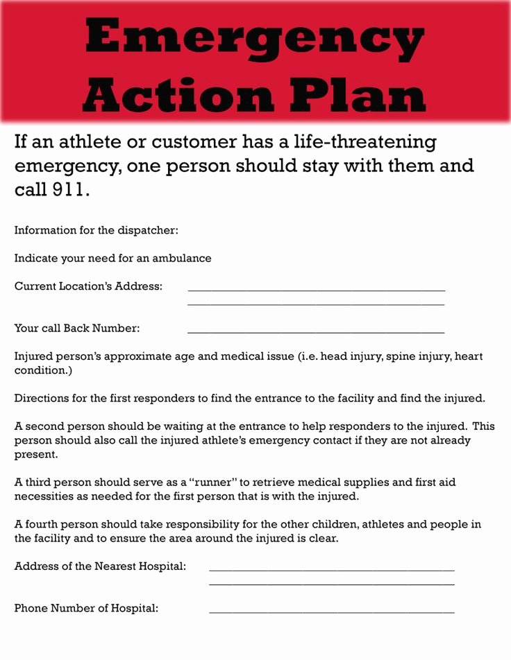 Emergency Action Plan Template Unique Guide Emergency Action Plan Template
