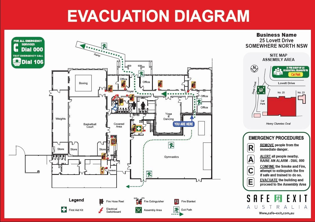 Emergency Evacuation Plan Template Beautiful Evacuation Diagrams