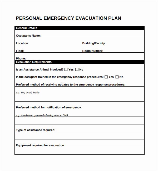 Emergency Evacuation Plan Template Free Unique 10 Evacuation Plan Templates