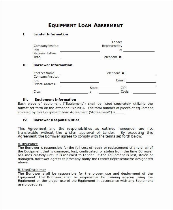 Employee Loan Agreement California Luxury Equipment Loan Agreement