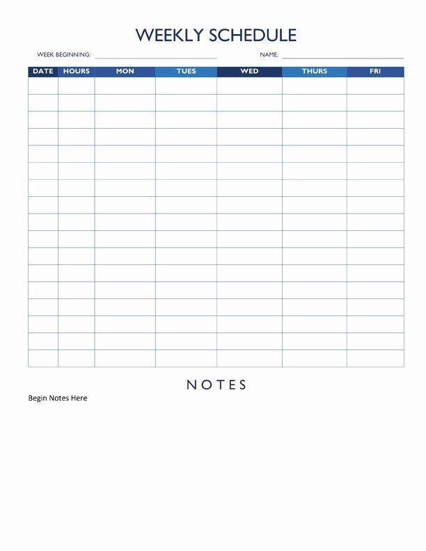 Employee Work Plan Template Unique Free Work Schedule Templates for Word and Excel