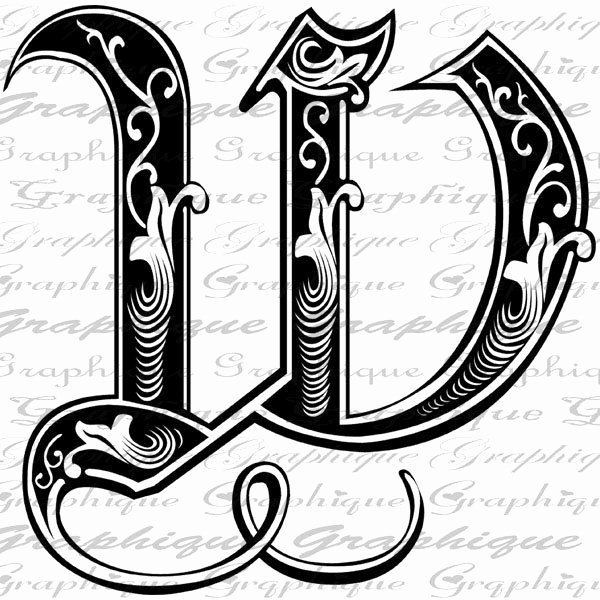 Engraving Templates Letters Inspirational Good Lead to Etsy Images Letter Initial W Monogram Old