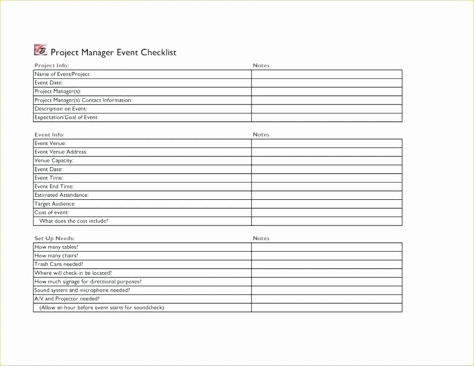 Event Project Plan Template Excel New Meeting Planner Checklist Template event Planning Moving Te