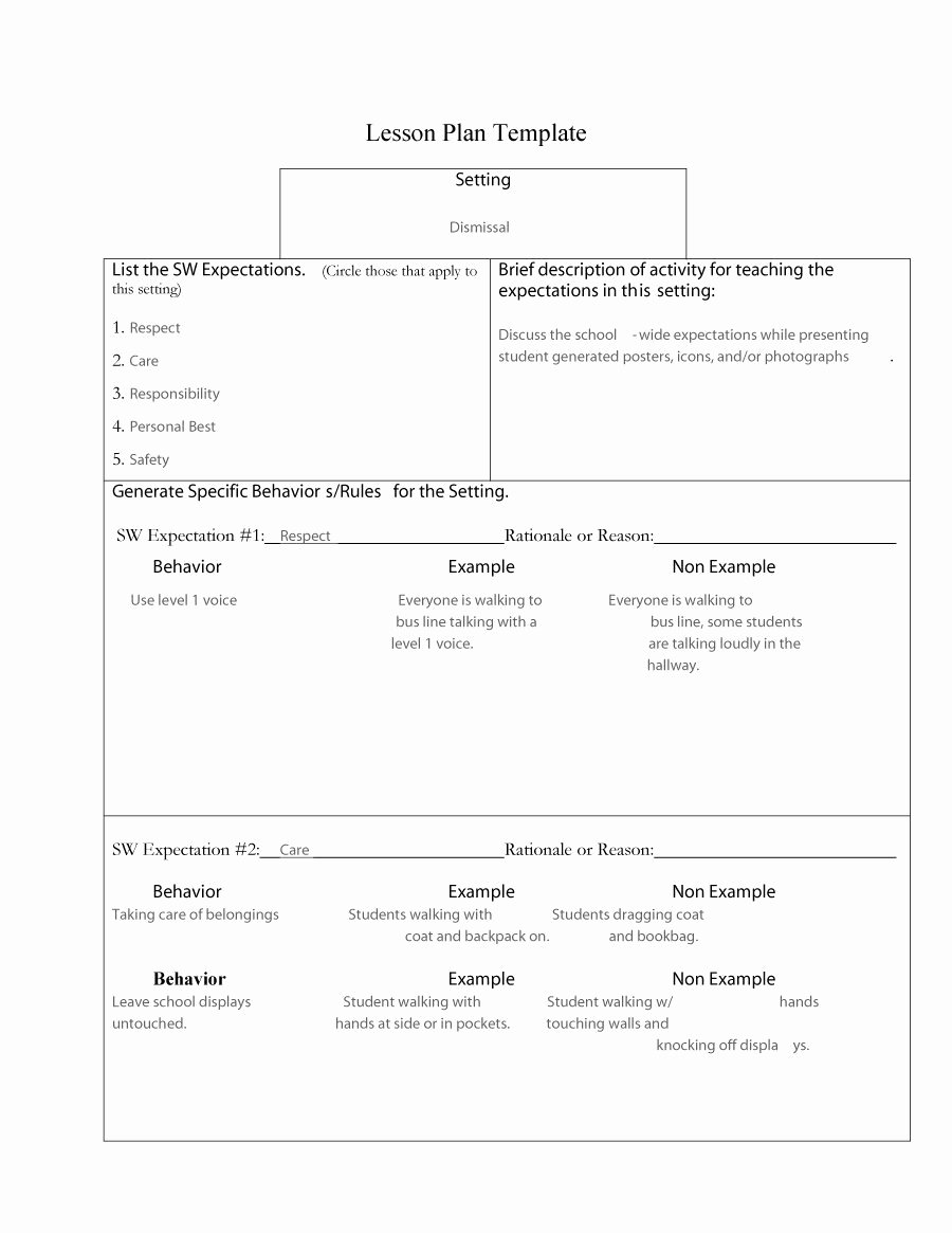 Example Lesson Plan Template New 44 Free Lesson Plan Templates [ Mon Core Preschool Weekly]