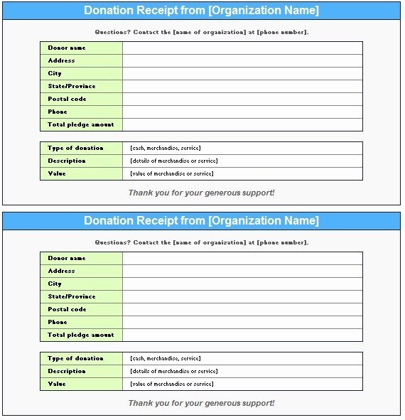Excel Donation List Template Best Of 12 Free Sample Donation Contribution Receipt Templates