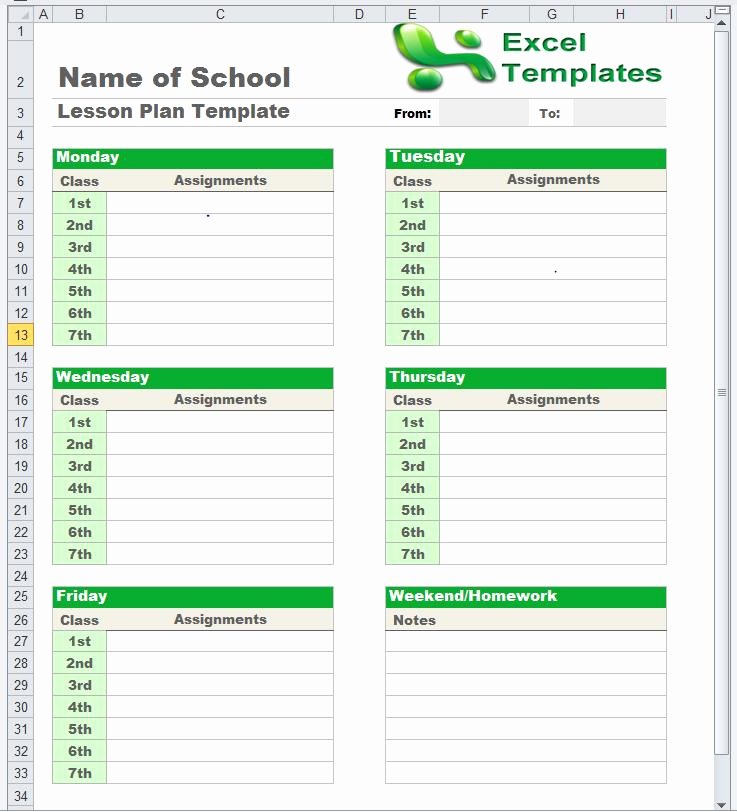 Excel Lesson Plan Template Beautiful Special Education Lesson Plan Template