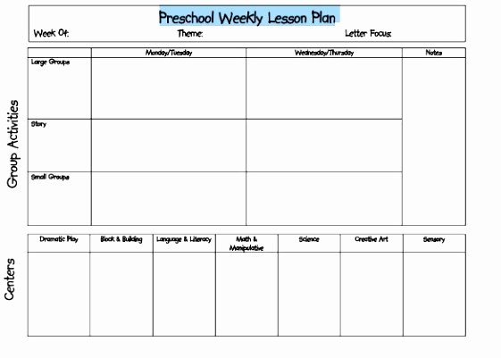 Excel Lesson Plan Template Inspirational 7 Weekly Lesson Plan Template Excel Eoowu