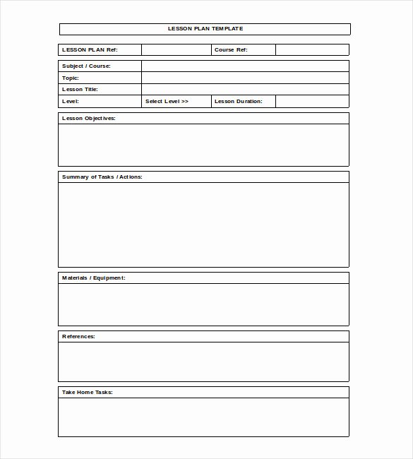 Excel Lesson Plan Template Luxury Blank Lesson Plan Template – 15 Free Pdf Excel Word