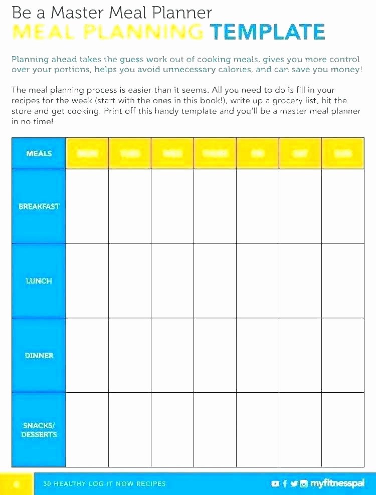 Excel Meal Plan Template Fresh Weekly Schedule Spreadsheet Free Menu Templates Doc Excel