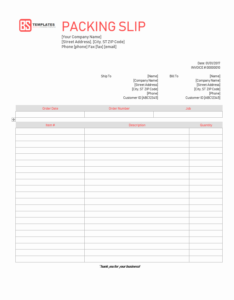 Excel Packing Slip Template Unique Packing Slip Template Free In Excel Sheet &amp; Word format
