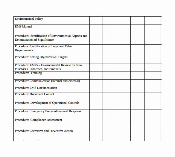Exposure Control Plan Template Fresh Sample Control Plan Templates 8 Free Documents In Pdf